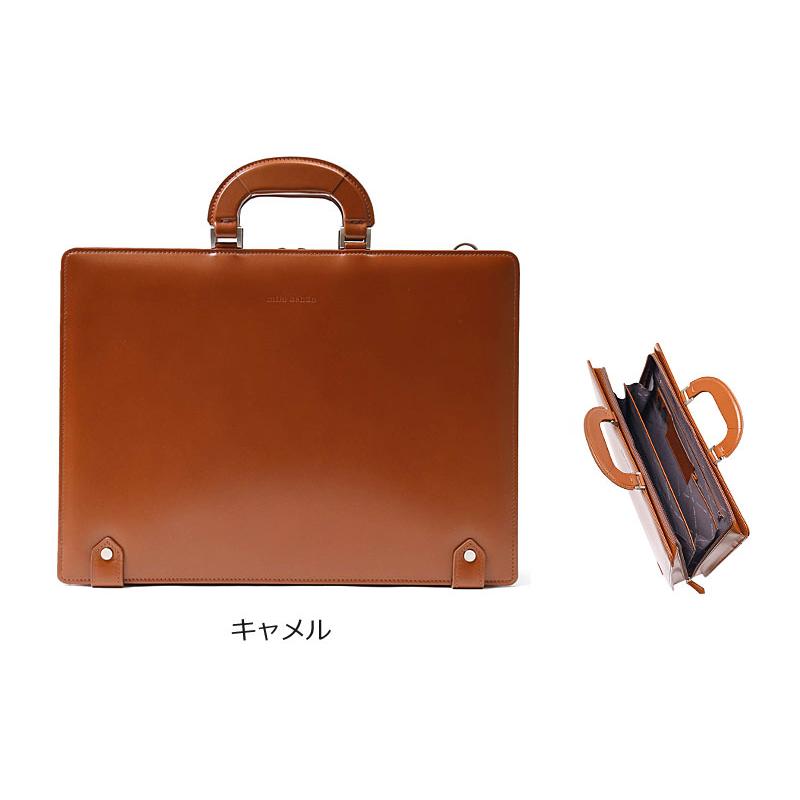 【美品】mila schon ミラショーン　2way ブリーフケース　レザー mila schon ミラショーン 2WAY レザービジネスバッグ A4 日本製
