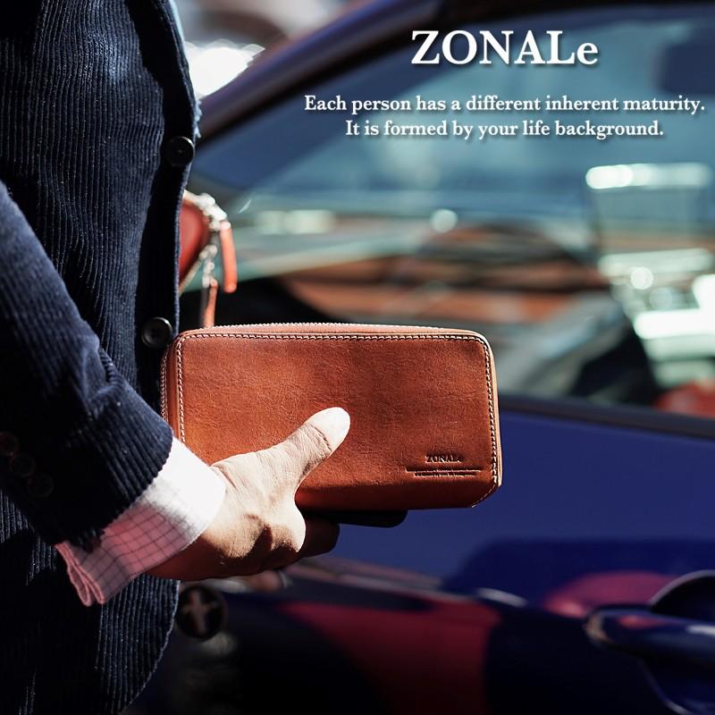 ZONALe（ゾナール） イタリアンレザー ラウンドファスナー長財布