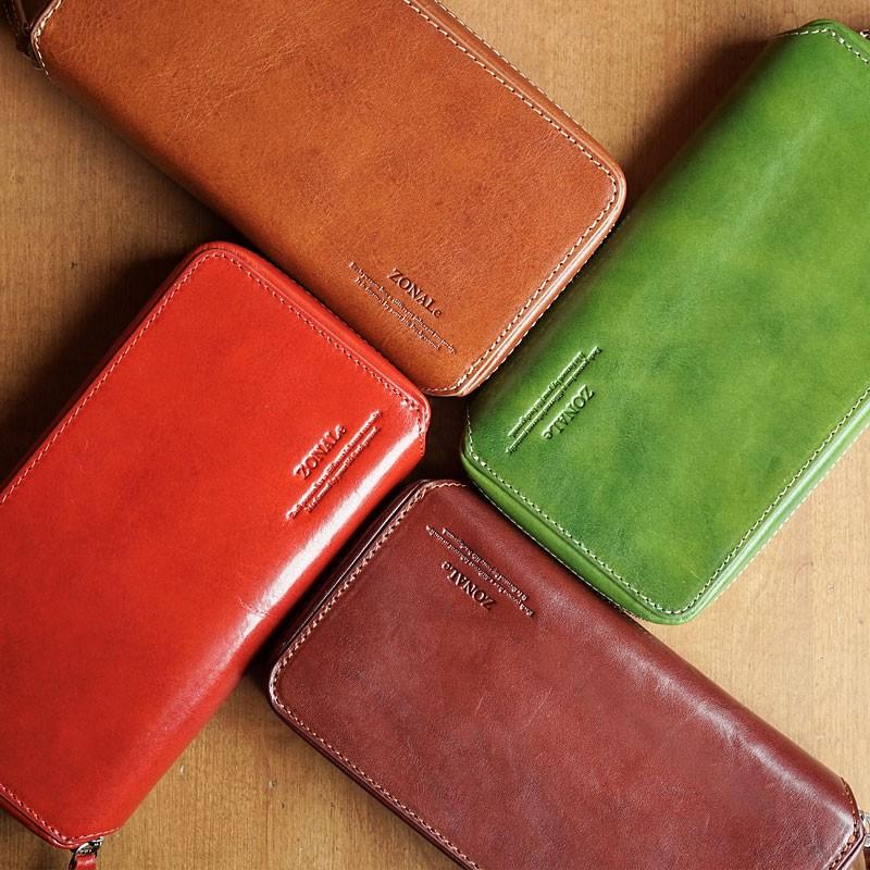ZONALe（ゾナール） イタリアンレザー ラウンドファスナー長財布