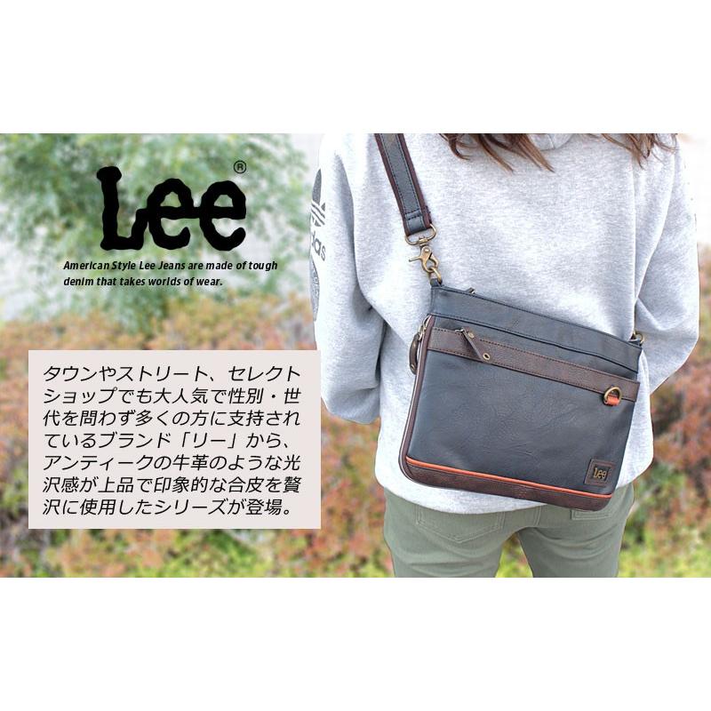 Lee（リー） Lee 2WAY マチ拡張 クラッチバッグ サコッシュ ブレス
