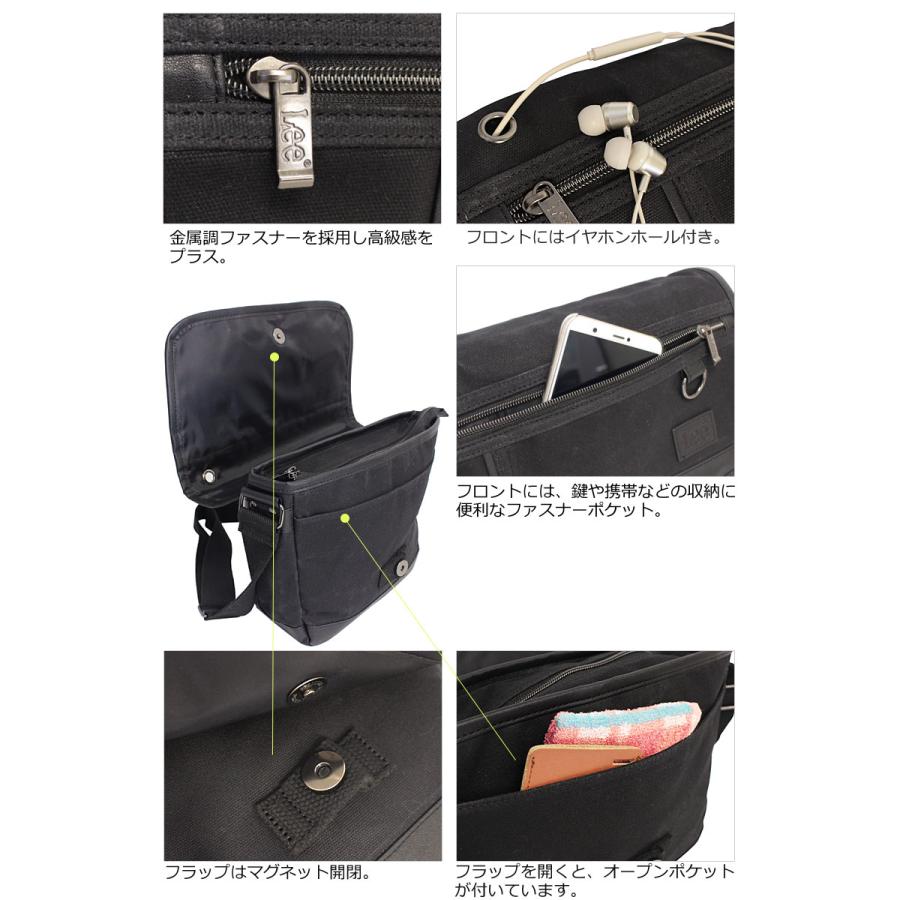 リー Lee  横型 ミニ メッセンジャーバッグ クラッシュ crash 320-4032 (北海道沖縄/離島別途送料) 正規取扱店 Lee（リー） 横型 ミニ メッセンジャーバッグ クラッシュ crash 320