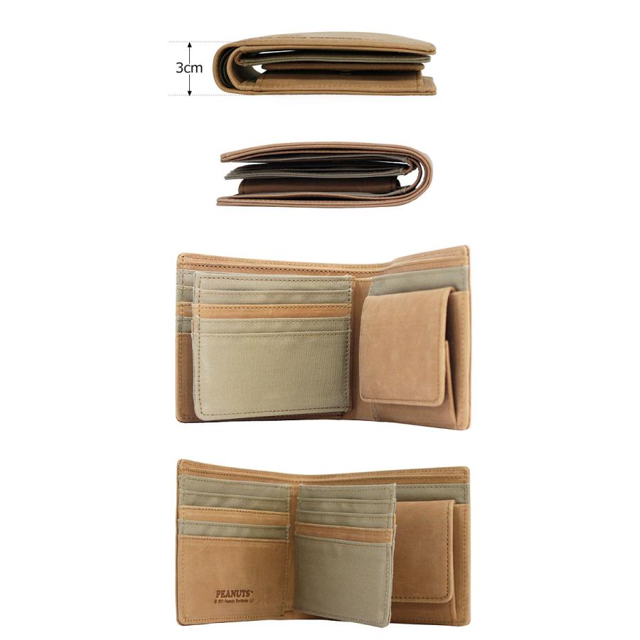 ピーナッツ PEANUTS スヌーピー SNOOPY 2つ折り財布 FREEDOM 37259