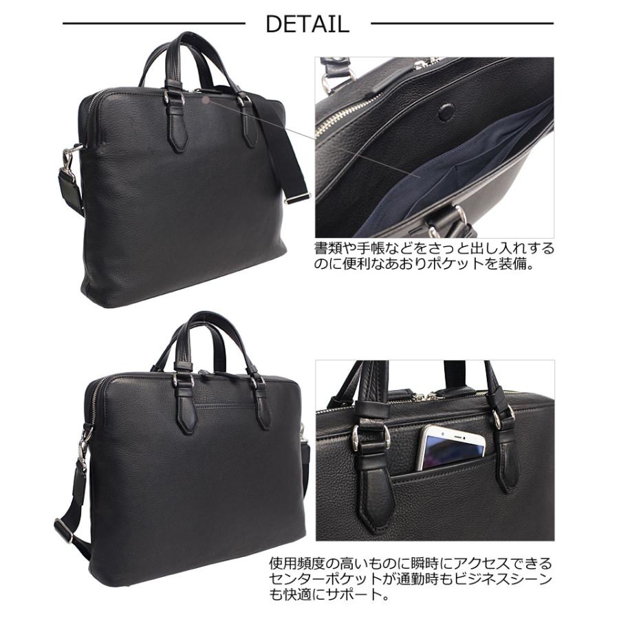 ファイブウッズ FIVE WOODS 2way ビジネスバック ブリーフバッグ GRAIN 2.0 グレイン2.0 39604  A4 牛革 日本製 国産 シュリンクレザー エイジングの画像