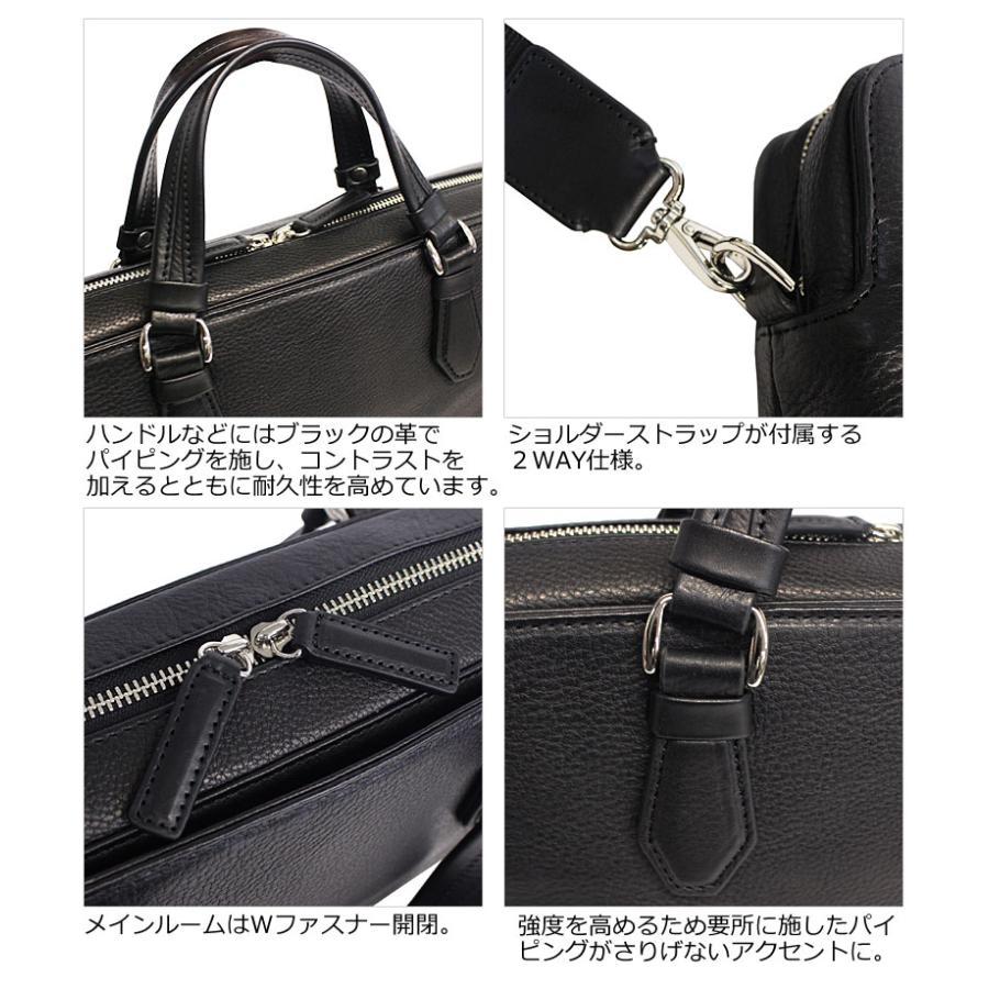 ファイブウッズ FIVE WOODS 2way ビジネスバック ブリーフバッグ GRAIN 2.0 グレイン2.0 39604  A4 牛革 日本製 国産 シュリンクレザー エイジングの画像