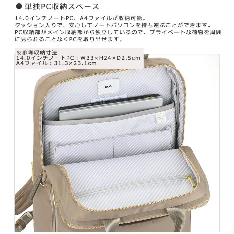 新品　ACEGENE ビジネスバッグ ace. GENE LABEL エースジーン ace.GENE ビジネスリュック バッグ A4