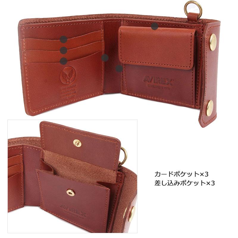 AVIREX（アヴィレックス） アビレックス 三つ折り 財布 FAHNE2