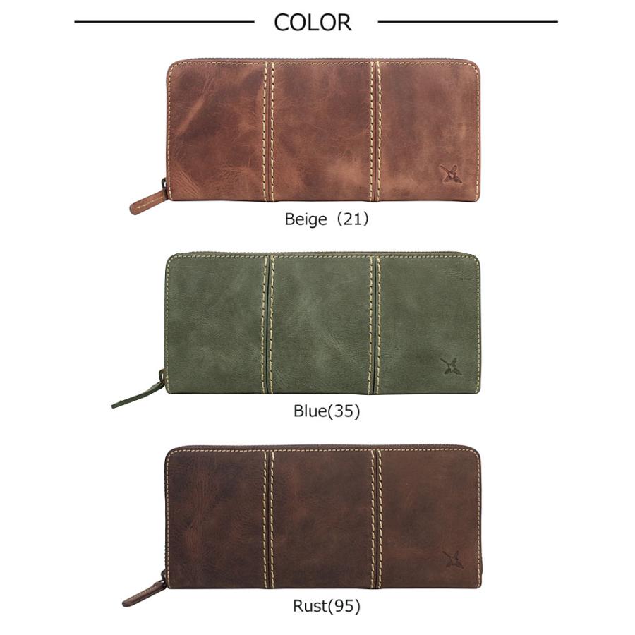 Ain Soph アインソフ 蛇腹カードポケット付き ラウンドファスナー長  