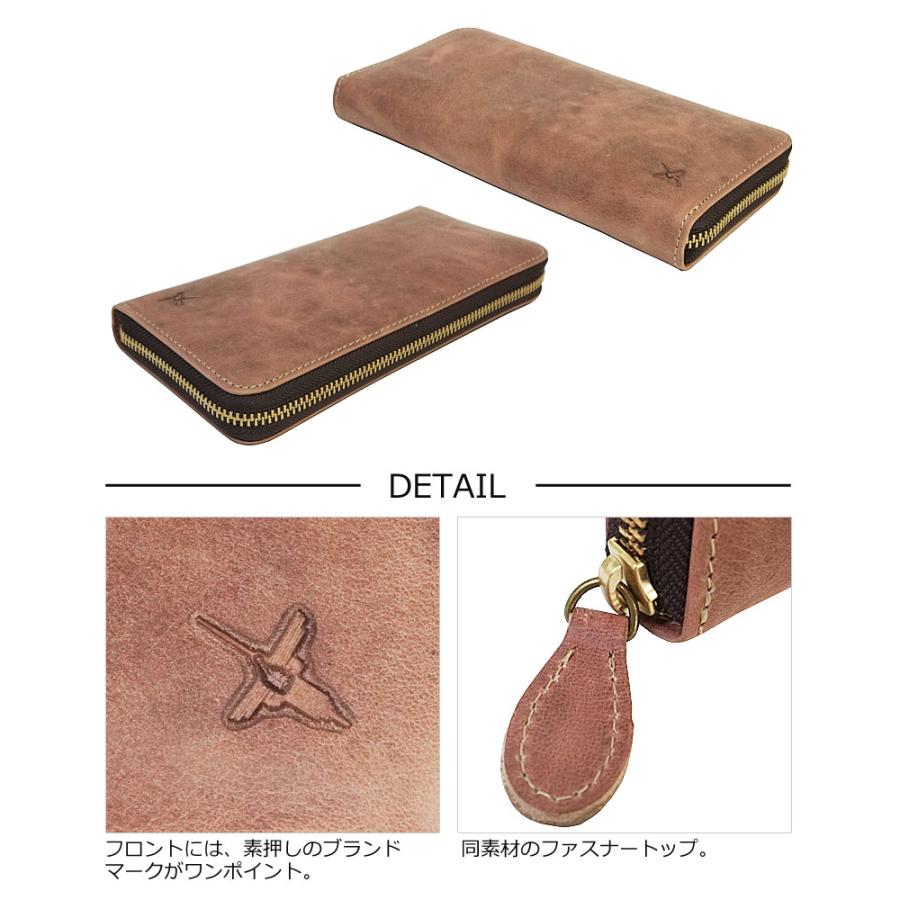 Ain Soph（アインソフ） ラウンドファスナー長財布 Hard Pull-up