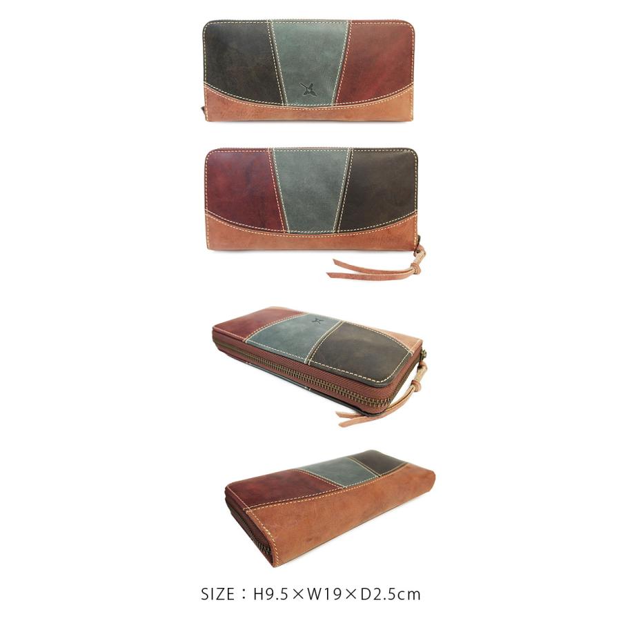 アインソフ Ain Soph ラウンドファスナー長財布 財布 Hard Pull-up