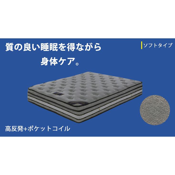 マットレス ダブルマットレス ベッドマット ポケットコイル 高反発ウレタン コイルマットレス 寝具 ベット用 新生活_3