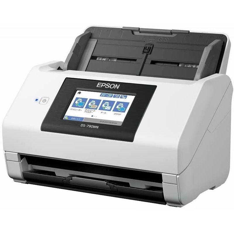 【新登場】 エプソン スキャナー DS-790WN A4シートフィードスキャナー（45枚/分、有線/無線LAN、4.3型タッチパネル） 【EIM1067229276】(38340円)