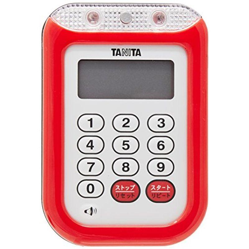 タニタ(TANITA)防水大音量 タイマー レッド TD-377