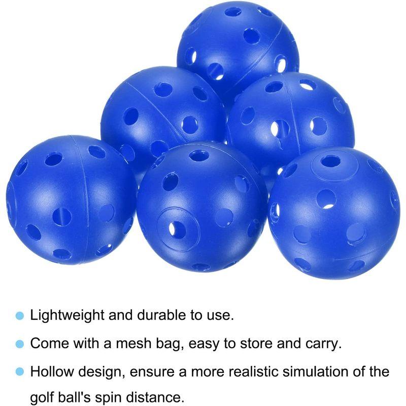 69 以上節約 Patikil 41mm ゴルフ練習用ボール 50個 プラスチック エアフローホロー 限定飛行訓練 メッシュバッグ付き 屋内屋外スイング練習 Megjc Gov Jm