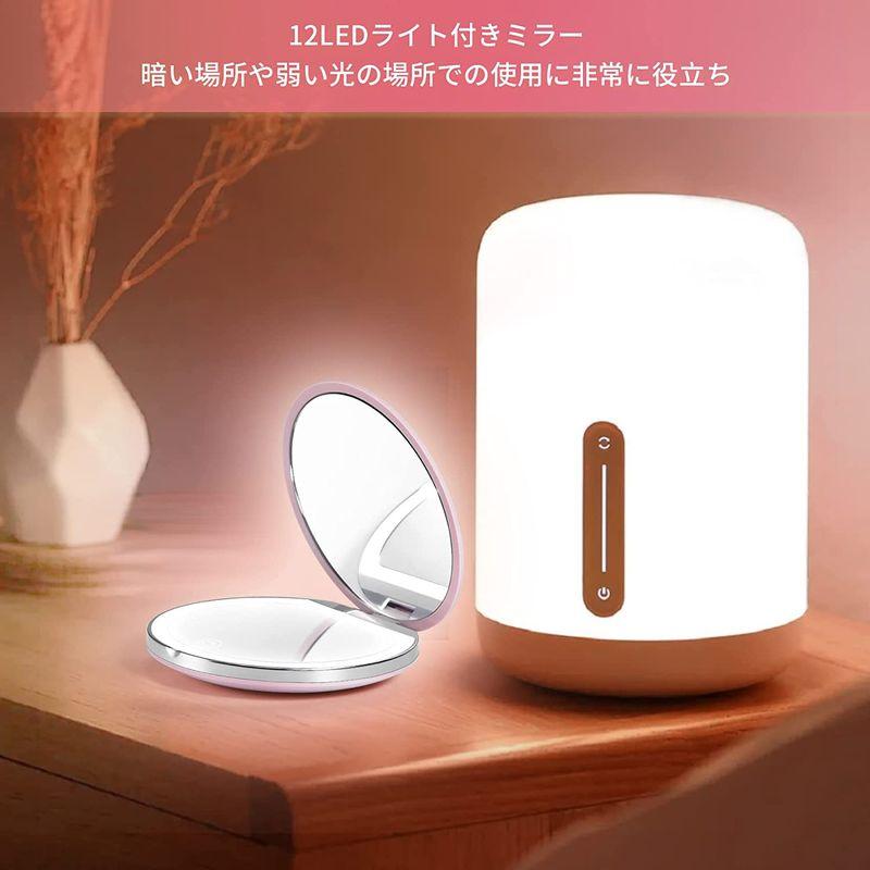 いよいよ人気ブランドいよいよ人気ブランド携帯ミラー LEDライト付き 手鏡 コンパクト 明るさ調節可能 LED化粧鏡 両面 コンパクトミラー 両面化粧鏡 メイクミラー 12LEDs 手鏡 オーム電機 Iberis スターメイクミラー 卓上鏡 ライト付きミラー メイクアップミラー 化粧鏡 HB-MKW033-W 00-5868