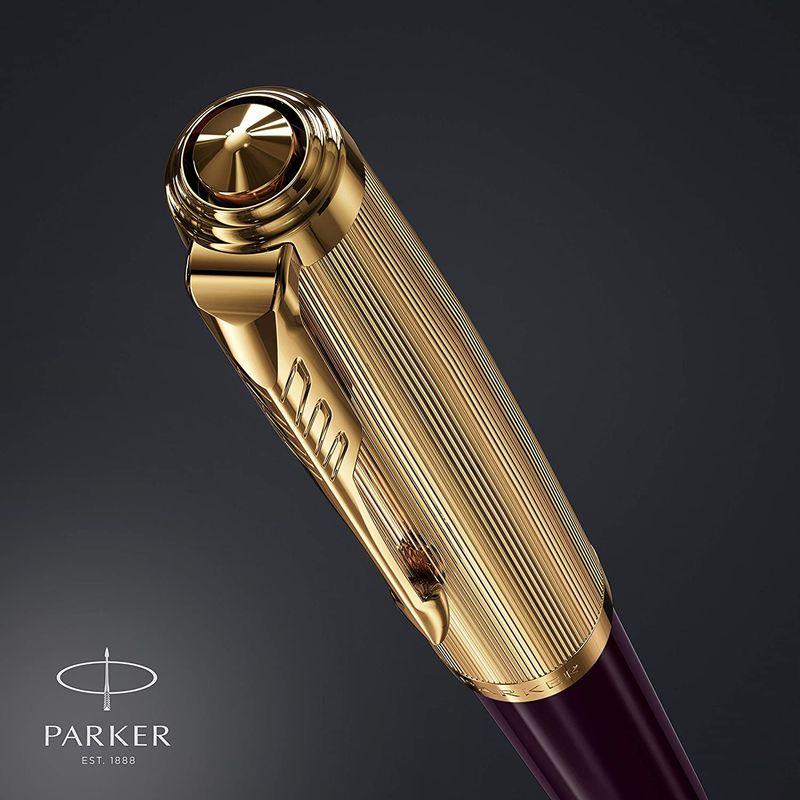 PARKER パーカー 公式 パーカー51 プレミアム ボールペン 油性 中字 高級 ブランド ギフト プラムGT ゴールド仕上げ 正規輸入