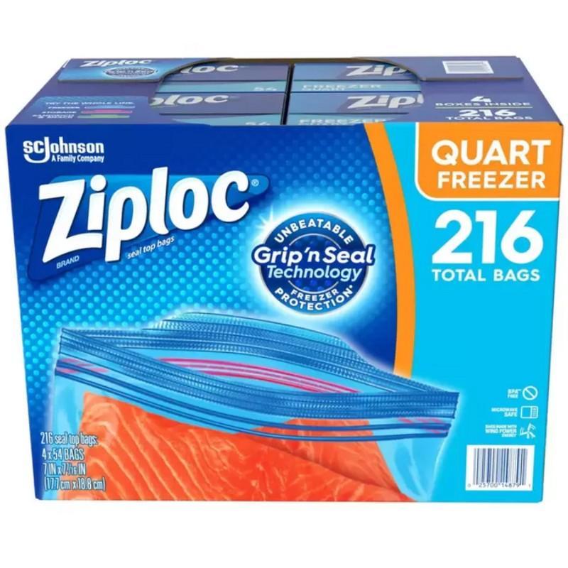 ジップロック（Ziploc） 【ZIPLOC】ジップロック 216枚 大容量 冷凍