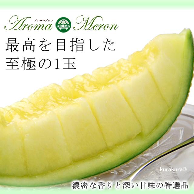 アローマメロン (1玉/化粧箱入り) 静岡産 1.5kg前後 山等級 山級