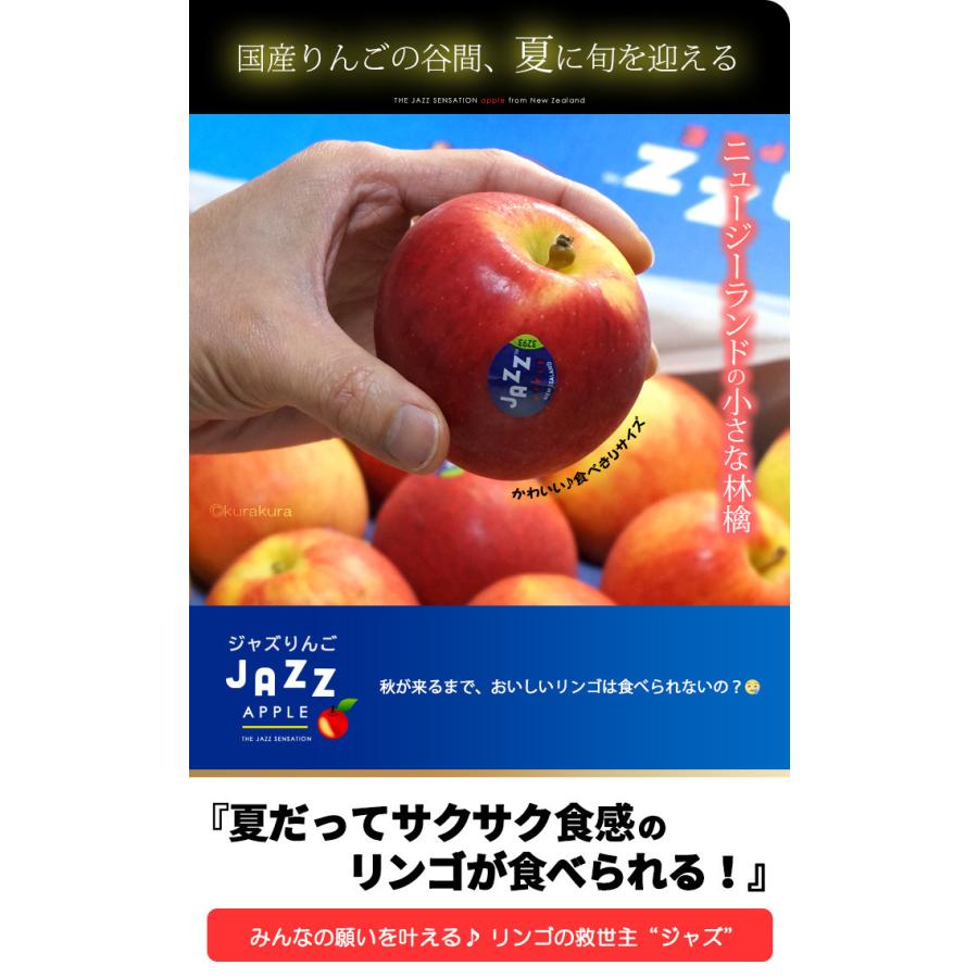 jazz りんご (約18kg) ニュージーランド産 ジャズ りんご リンゴ 林檎 jazz apple 食品 フルーツ 果物 輸入 高糖度 甘い ジャズりんご 小玉｜ookiniya｜02