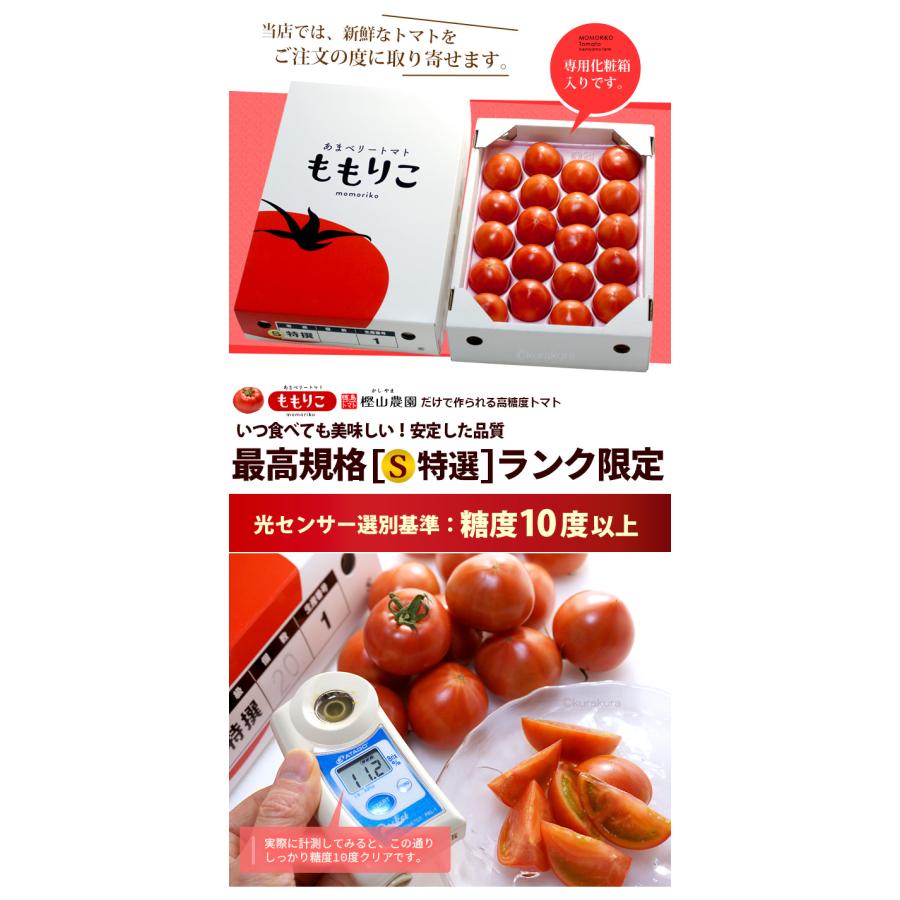 ももりこ トマト (約1kg) 徳島産 糖度10度以上 S特撰 S特選 樫山農園