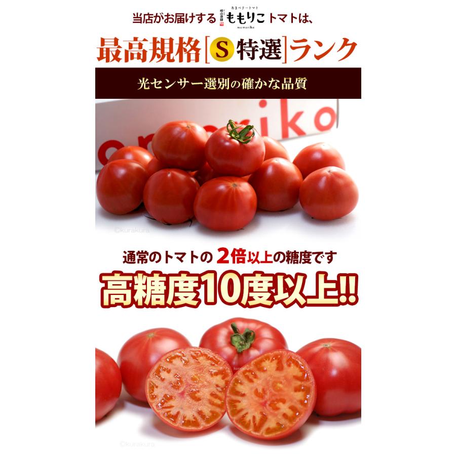 ももりこ トマト (約1kg) 徳島産 糖度10度以上 S特撰 S特選 樫山農園