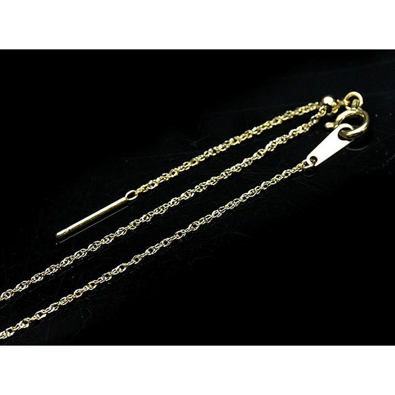ハッピーボム K18 イエローゴールド スライドピンチェーン スクリューツイスト 太さ 0.16mm 長さ 45cm 18金 チェーン ネ 　 ハッピーボム K18 イエローゴールド スライドピンチェーン スクリューツイスト 太さ 16mm 長さ 45cm 18金 チェーン ネ