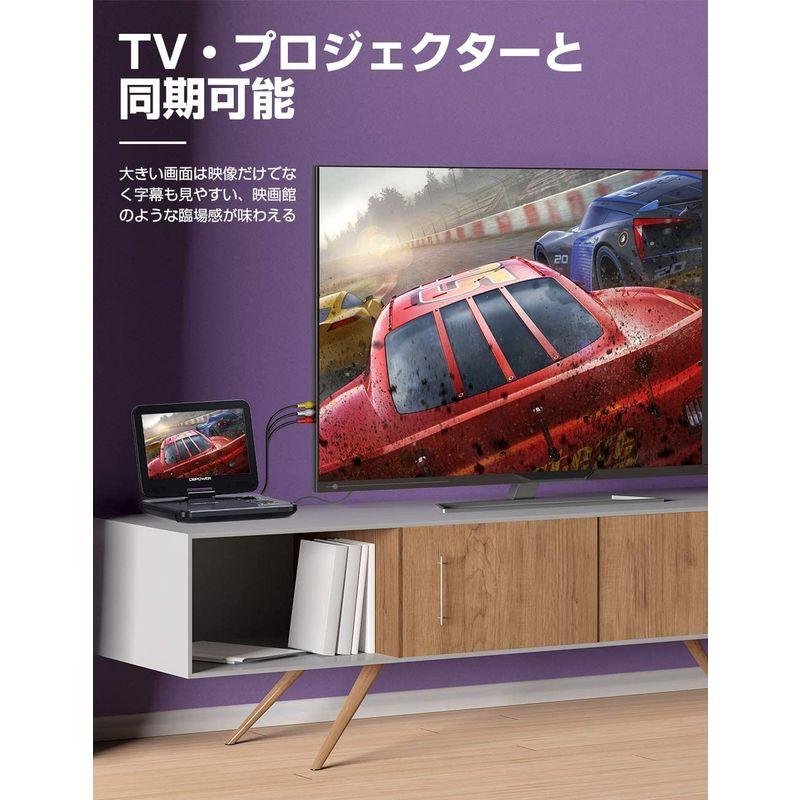 DBPOWER ポータブルDVDプレーヤー 12.5型 車載用ホルダー付き 10.5インチ液晶画面 高耐久性 大容量充電式バッテリー 5時間 ポータブルDVDプレーヤー 5型 車載用ホルダー付き 5インチ液晶画面 高耐久性 大容量充電式バッテリー 5時間