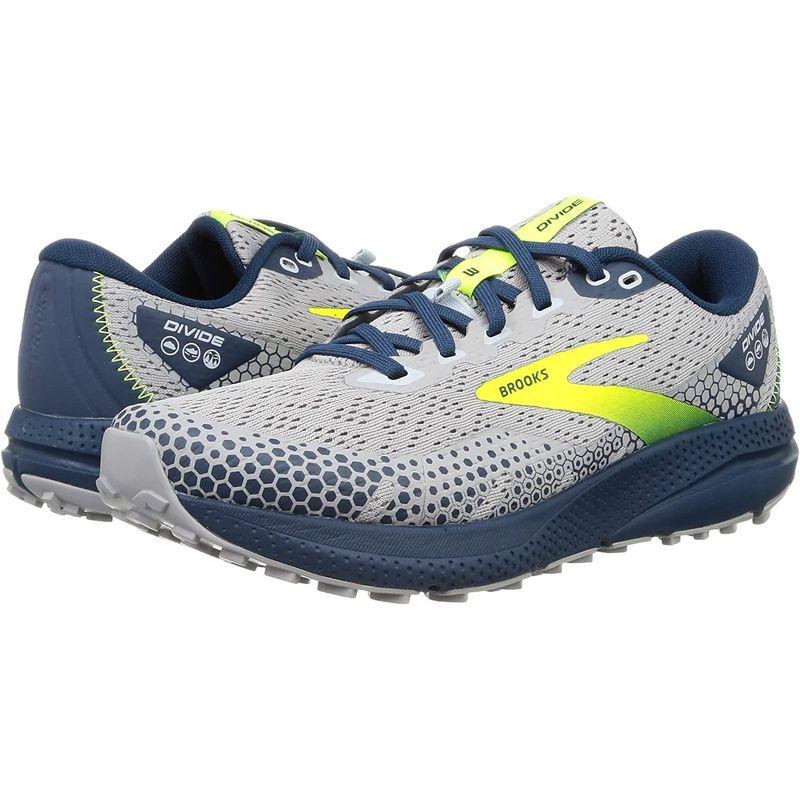 新入荷!!【日本未発売】 ブルックス トレイルランニングシューズ 軽量 クッション ディバイド 3 グレー_メンズ 26.0 cm D 【H1732417027】(9909円)