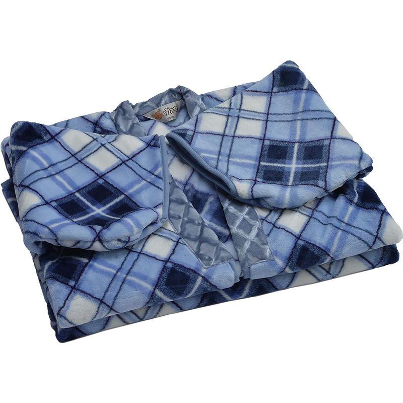 西川 (Nishikawa) 着る毛布 ブルー フリーサイズ 140×200? 日本製 洗える 夜着毛布 かいまき毛布 静電気抑制 2YGE 140×200 かいまき毛布 Nishikawa 着る毛布 ブルー フリーサイズ 日本製 洗える 夜着毛布 静電気抑制 2YGE
