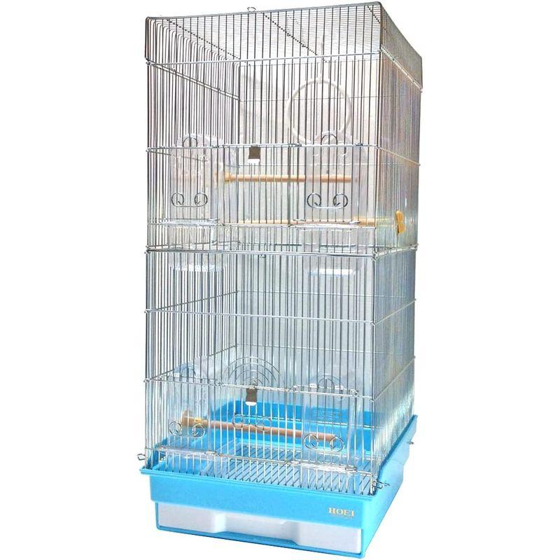 ホーエイ 鳥かご 35ロング ブルー 鳥かご、パーツ類