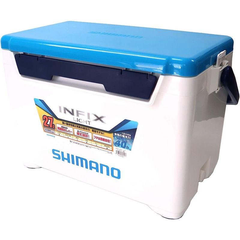 【新品 未使用 日本製】 シマノ(SHIMANO) 釣り用 クーラーボックス インフィクス ライト 27リットル Sホワイトブルー 【X1781285654】(10191円)