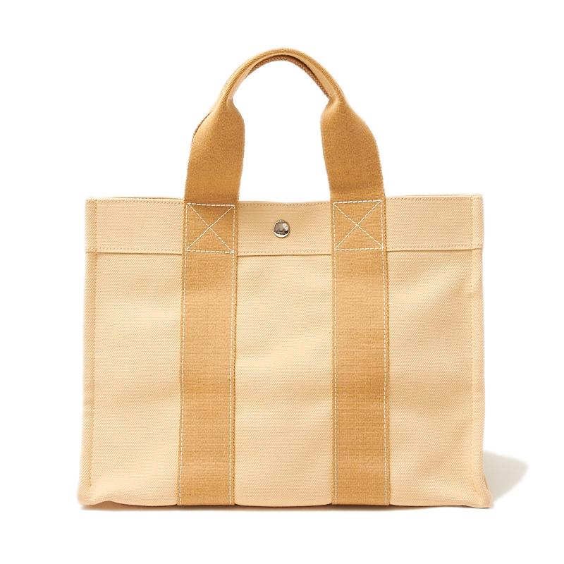 エルメス Hermes ボラボラpm トートバッグ キャンバス ベージュ アイボリー メンズ レディース ユニセックス 中古 Okura ヤフーショッピング店 通販 Yahoo ショッピング