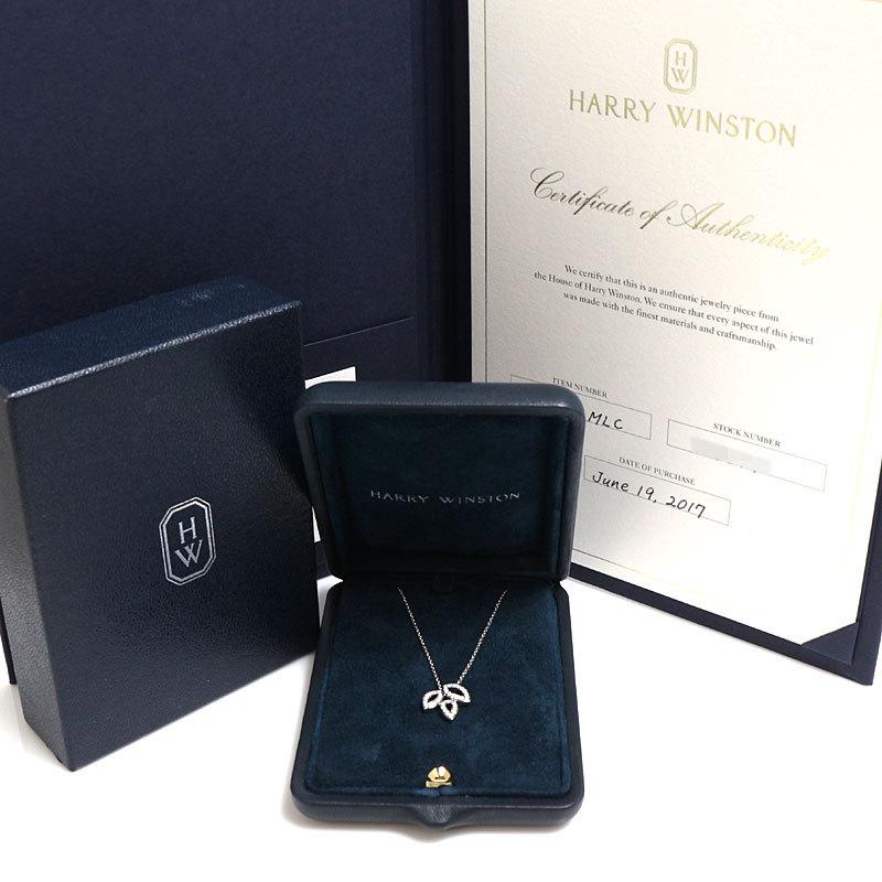 ハリーウィンストン Harry Winston リリークラスター ミニペンダント ネックレス ダイヤモンド ジュエリー アクセサリー 中古 Okura ヤフーショッピング店 通販 Yahoo ショッピング