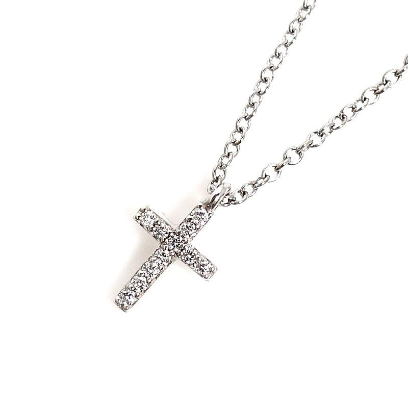 ティファニー Tiffany Co クロスペンダント ネックレス ダイヤモンド 十字架 ジュエリー アクセサリー 中古 Okura ヤフーショッピング店 通販 Yahoo ショッピング