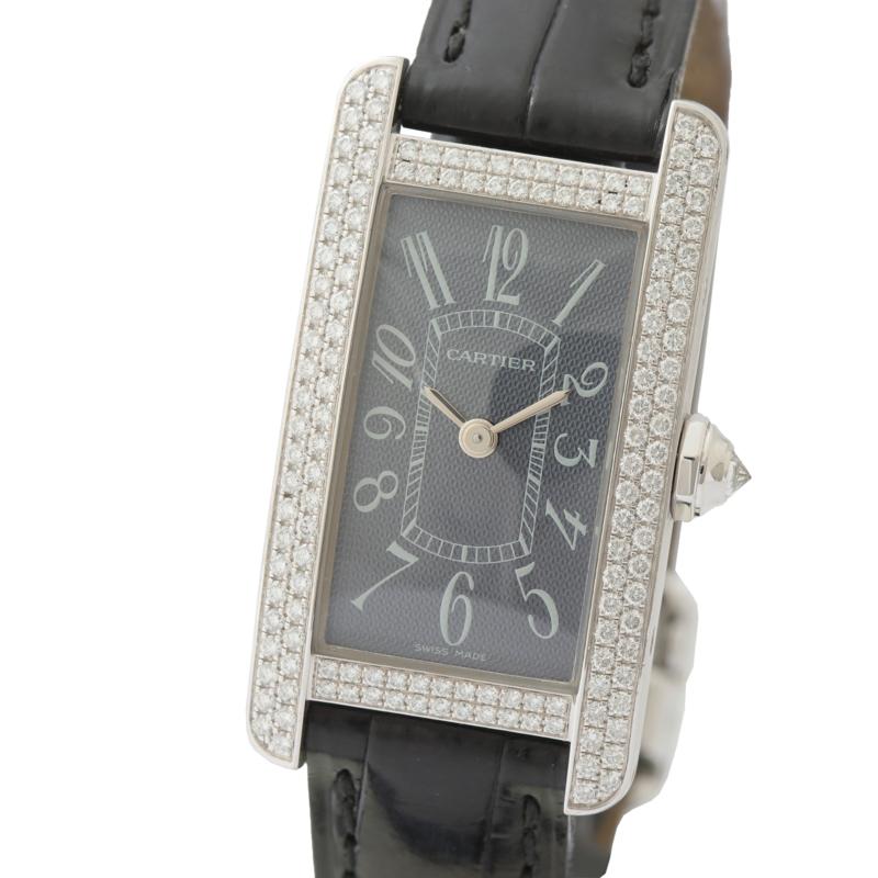 カルティエ Cartier タンクアメリカンsm ベゼルダイヤ クオーツ レディース 腕時計 中古 Okura ヤフーショッピング店 通販 Yahoo ショッピング