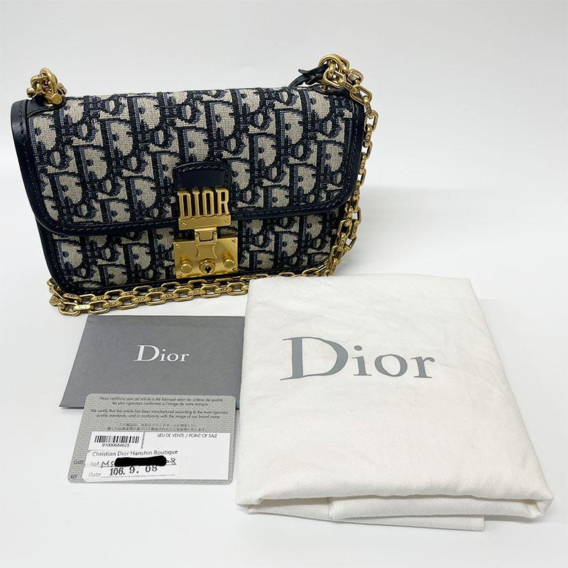 クリスチャン・ディオール Christian Dior ショルダー ブルー 