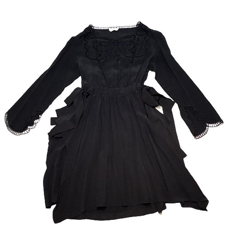 フェンディ Fendi シルクワンピース Fd9361 16aw ブラック ワンピース サイズ38 レディース 中古 Okura ヤフーショッピング店 通販 Yahoo ショッピング