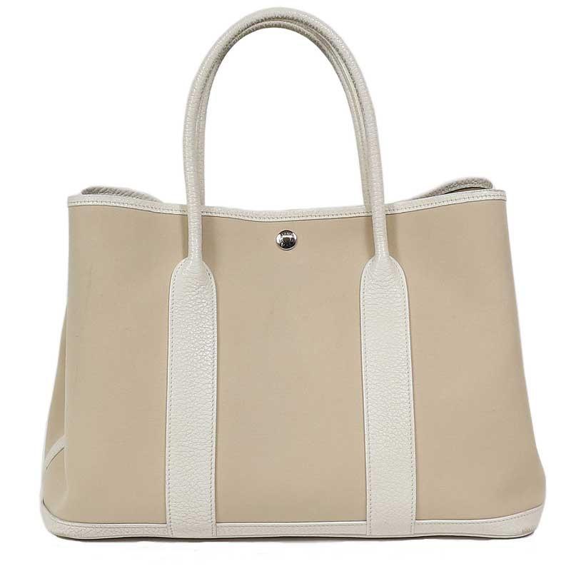 エルメス Hermes ガーデンパーティpm ベージュ ホワイト トートバッグ レディース メンズ 中古 Okura ヤフーショッピング店 通販 Yahoo ショッピング