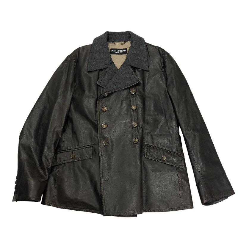 ネット限定】ドルチェ＆ガッバーナ Dolce & Gabbana ラムスキンレザーP 