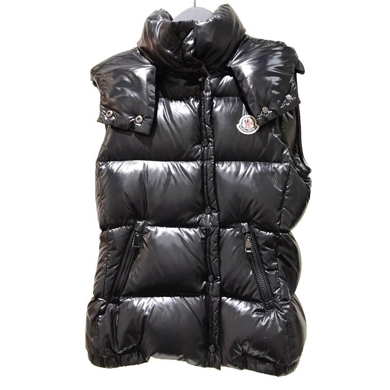 モンクレール Moncler 419 フードダウンベスト 16 ブラック ダウン ダウンジャケット サイズ0 レディース 中古 Okura ヤフーショッピング店 通販 Yahoo ショッピング