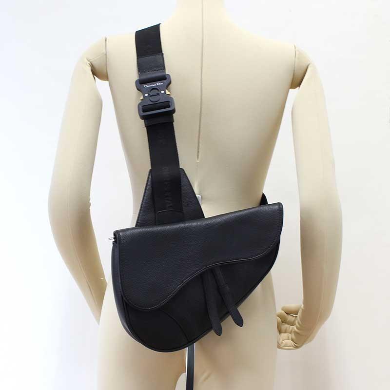 クリスチャン ディオール Christian Dior サドルバッグ 1adpo093ymj ブラック ボディバッグ メンズ 中古 Okura ヤフーショッピング店 通販 Yahoo ショッピング