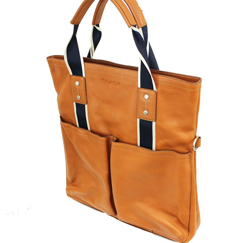 コーチ Coach フォルド オーバートート F ブラウン 2way トートバッグ ショルダーバッグ メンズ 中古 Okura ヤフーショッピング店 通販 Yahoo ショッピング