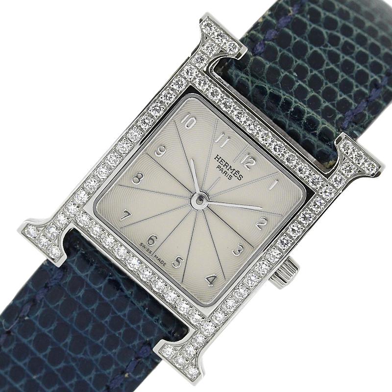 大特価放出！ HH1.230 Hウォッチ HERMES エルメス スイス製クオーツ 中古 腕時計 レディース 腕時計