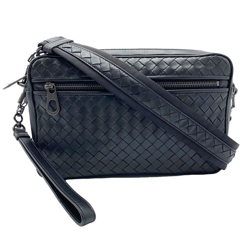 新作モデル ボッテガ ヴェネタ ショルダーバッグ ボッテガ ヴェネタ Bottega 中古 メンズ クラッチバッグ ブラック 2wayショルダーバッグ イントレチャート Veneta バッグ Smssvg Org