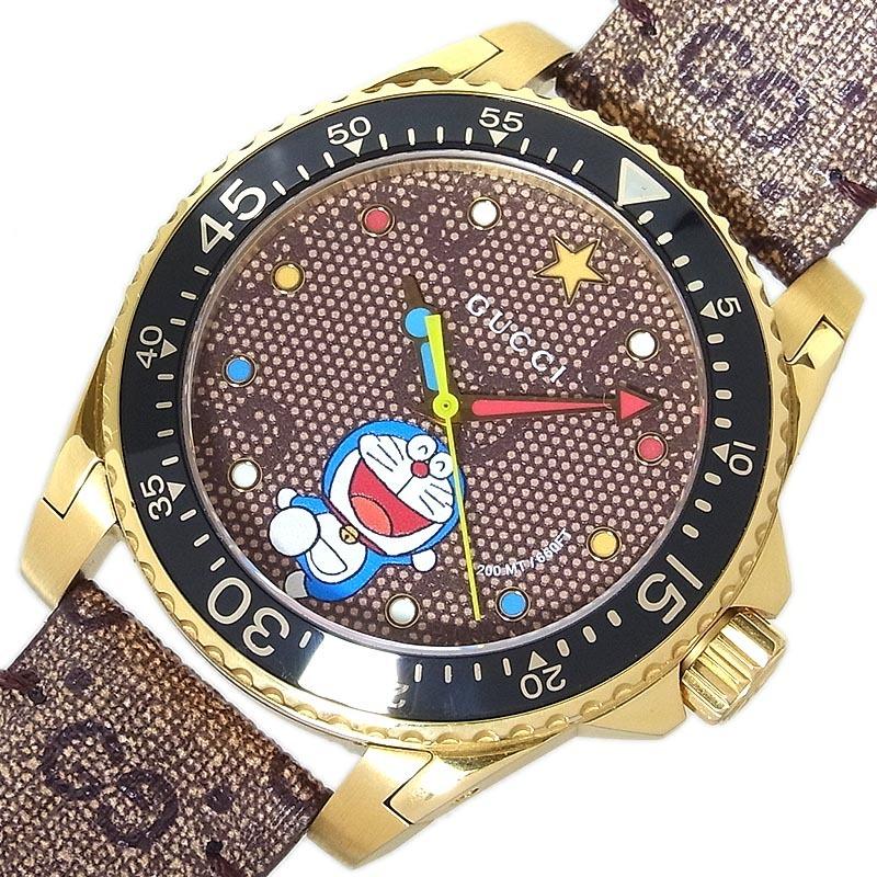 グッチ Gucci Gucciダイヴ ドラえもん 136 3 腕時計 メンズ 中古 Okura ヤフーショッピング店 通販 Yahoo ショッピング