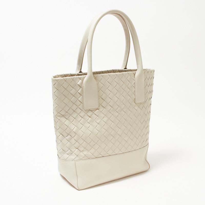 ボッテガ ヴェネタ Bottega Veneta イントレチャートトート ホワイト トートバッグ メンズ 中古 Okura ヤフーショッピング店 通販 Yahoo ショッピング
