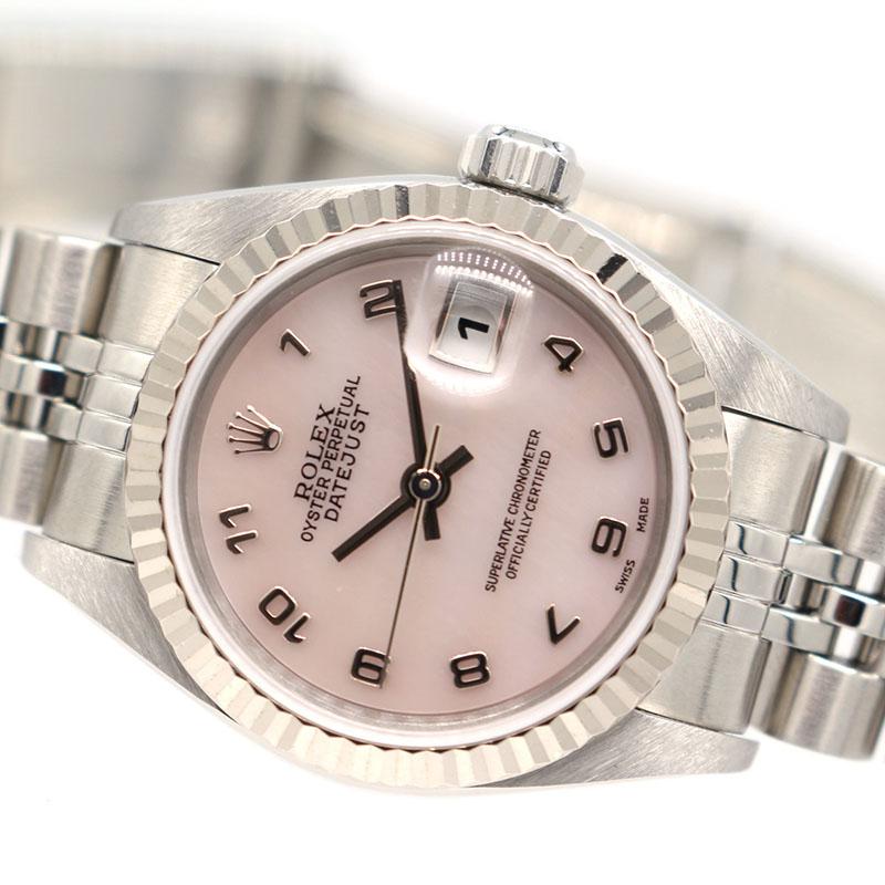 ロレックス ROLEX デイトジャスト K番 79174NA ピンクシェル 腕時計 