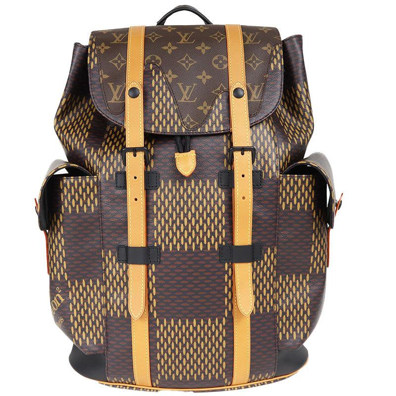 ルイ ヴィトン Louis リュックサック デイパック Vuitton Vuitton クリストファーpm N ダミエ ジャイアント モノグラム メンズ メンズ リュック デイパック ヤフーショッピング店 Okura 中古
