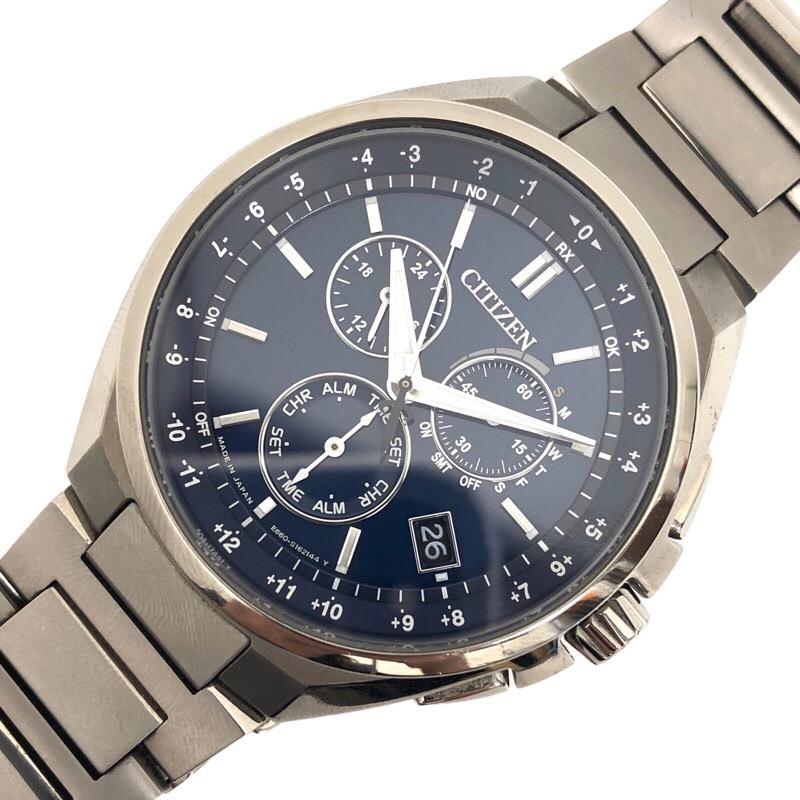 シチズン CITIZEN アテッサ エコドライブ E660-S118298 ネイビー