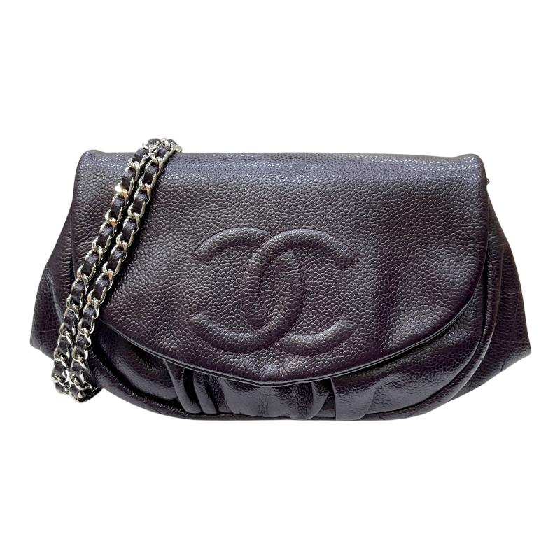 CHANEL シャネル ハーフムーン チェーンウォレット A40033 18番台  