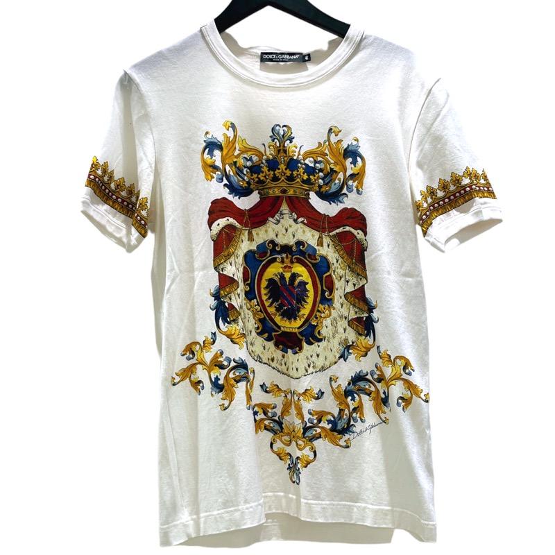 ドルチェ＆ガッバーナ Dolce & Gabbana クラウンプリントTシャツ 半袖Tシャツ メンズ 中古 :2300037189500